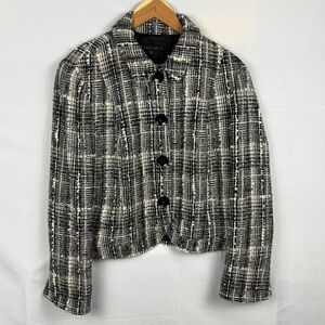 Lafayette 148 New York Monochrome Tweed Blazer